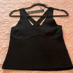 House of Harlow 1960/Sincerely Jules Black body con top